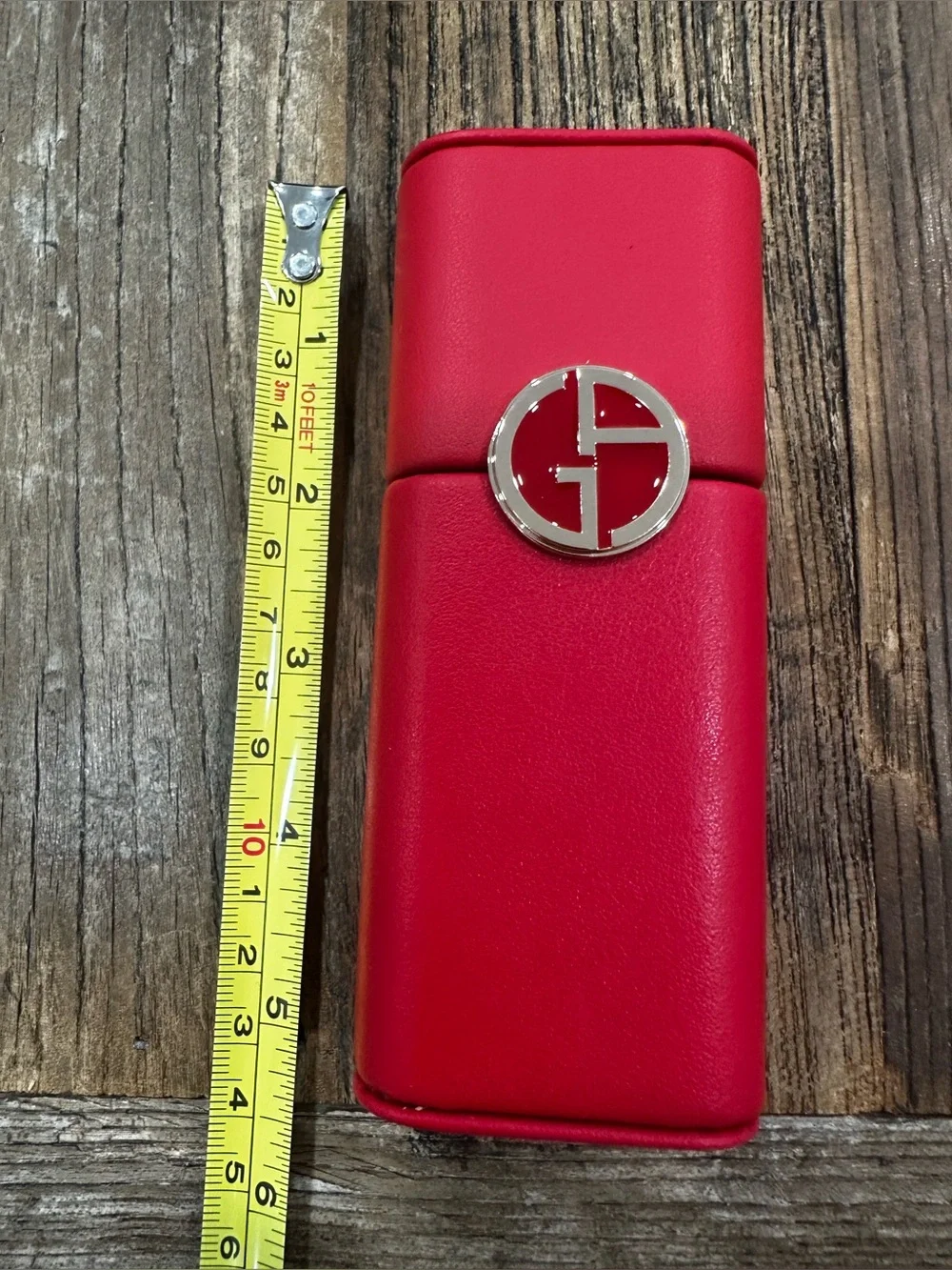 Giorgio Armani Red Lipstick & Shimmer eye tint  Set with Red Case